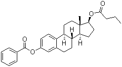 structure of CAS# 63042-18-2, Estradiol-3-benzoate-17-butyrate