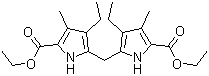 structure of CAS# 6305-93-7, 5,5'-亚甲基双(4-乙基-3-甲基-2-吡咯羧酸二乙酯)