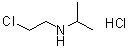 structure of CAS# 6306-61-2, N-(2-Chloroethyl)-2-propanamine hydrochloride