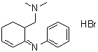 N-[6-[(Dimethylamino)methyl]-2-cyclohexen-1-ylidene]benzenamine hydrobromide molecular structure (CAS 6309-34-8)