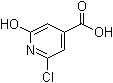 structure of CAS# 6313-51-5, 2-Chloro-6-hydroxyisonicotinic acid