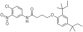 CAS 登录号：63134-29-2, 4-(2,4-二特戊基苯氧基)-N-(4-氯-3-硝基苯基)丁酰胺