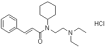 CAS 登录号：6314-77-8, N-环己基-N-[2-(二乙基氨基)乙基]-3-苯基-2-丙烯酰胺盐酸盐