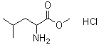 structure of CAS# 6322-53-8, DL-Leucine methyl ester hydrochloride