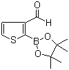 CAS # 632325-55-4, 3-Formylthiophene-2-boronic acid pinacol ester, 2-(4,4,5,5-Tetramethyl-1,3,2-dioxaborolan-2-yl)thiophene-3-carbaldehyde