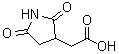 structure of CAS# 6324-87-4, 2,5-二氧代-3-吡咯烷乙酸