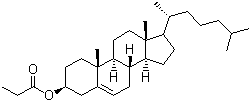 structure of CAS# 633-31-8, 胆甾烯基丙酸酯