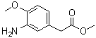 structure of CAS# 63304-82-5, 3-氨基-4-甲氧基苯乙酸甲酯