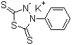 CAS # 6336-51-2, Potassium 5-mercapto-3-phenyl-1,3,4-thiadiazole-2-thione, 3-Phenyl-1,3,4-thiadiazolidine-2,5-dithione potassium salt, Potassium 2-mercapto-4-phenyl-1,3,4-thiadiazoline-5-thione