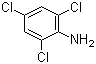 structure of CAS# 634-93-5, 2,4,6-Trichloroaniline