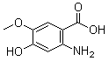 structure of CAS# 63407-32-9, 2-氨基-4-羟基-5-甲氧基苯甲酸