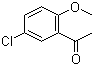 structure of CAS# 6342-64-9, 5'-Chloro-2'-methoxyacetophenone