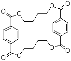 structure of CAS# 63440-93-7, 1,4-Butanediol-terephthaloyl chloride cyclic dimer