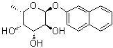structure of CAS# 63503-05-9, 2-萘基 6-脱氧-alpha-L-吡喃半乳糖苷