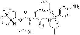 structure of CAS# 635728-49-3, 地瑞那韦乙醇盐
