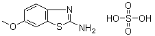 CAS # 63589-17-3, 6-Methoxy-2-benzothiazolamine sulfate
