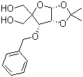 3-O-苄基-4-C-羟甲基-1,2-O-异亚丙基-alpha-D-呋喃核糖分子结构 (CAS 63593-03-3)