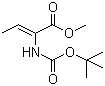 structure of CAS# 63658-16-2, (2Z)-2-[[叔丁氧羰基]氨基]-2-丁烯酸甲酯