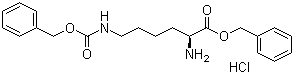 structure of CAS# 6366-70-7, N6-Cbz-L-Lysine benzyl ester hydrochloride