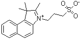 CAS # 63666-10-4, 1,1,2-Trimethyl-3-(3-sulfopropyl)-1H-benz[e]indolium inner salt