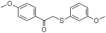 structure of CAS# 63675-73-0, 1-(4-甲氧基苯基)-2-(3-甲氧基苯硫基)乙酮