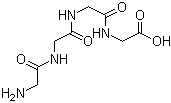 structure of CAS# 637-84-3, N-[N-(N-Glycylglycyl)glycyl]-glycine