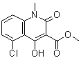 structure of CAS# 637027-41-9, 1,2-二氢-4-羟基-5-氯-1-甲基-2-氧代喹啉-3-羧酸甲酯