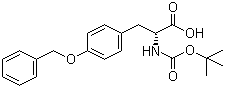 structure of CAS# 63769-58-4, Boc-O-苄基-D-酪氨酸