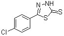 structure of CAS# 63857-85-2, 5-(4-Chlorophenyl)-1,3,4-thiadiazole-2(3H)-thione
