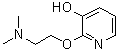 CAS 登录号：639029-36-0, 2-(2-二甲基氨基乙氧基)吡啶-3-醇