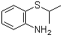 structure of CAS# 6397-33-7, 2-(Isopropylthio)aniline