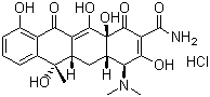 structure of CAS# 64-75-5, Tetracycline hydrochloride