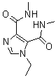 CAS # 64-99-3, Etimizol, Etimizole, N,N'-Dimethyl-1-ethylimidazole-4,5-dicarboxamide