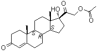 17-Hydroxy-21-acetoxyprogesterone molecular structure (CAS 640-87-9)