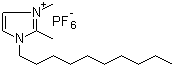 CAS # 640282-16-2, 1-Decyl-2,3-dimethylimidazolium hexafluorophosphate, 3-Decyl-1,2-dimethyl-1H-imidazolium hexafluorophosphate