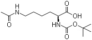 structure of CAS# 6404-26-8, N-叔丁氧羰基-N'-乙酰基-L-赖氨酸