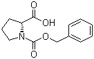 structure of CAS# 6404-31-5, N-苄氧羰基-D-脯氨酸