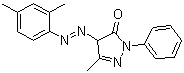 CAS # 6407-78-9, Solvent Yellow 18, C.I. 12740, 4-[(2,4-Dimethylphenyl)azo]-2,4-dihydro-5-methyl-2-phenyl-3H-pyrazol-3-one