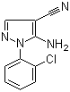 structure of CAS# 64096-89-5, 5-氨基-1-(2-氯苯基)-1H-吡唑-4-甲腈