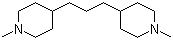 structure of CAS# 64168-11-2, 4,4'-Trimethylenebis(1-methylpiperidine)