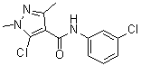 CAS 登录号：64174-46-5, 5-氯-N-(3-氯苯基)-1,3-二甲基-1H-吡唑-4-甲酰胺