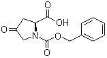 structure of CAS# 64187-47-9, N-Carbobenzoxy-4-oxo-L-proline