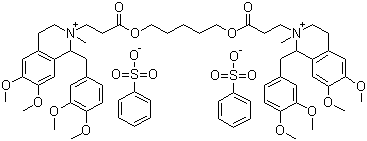 structure of CAS# 64228-81-5, 苯磺酸阿曲库铵