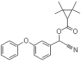 CAS 登录号：64257-84-7, 甲氰菊酯, (RS)-alpha-氰基-3-苯氧苄基-2,2,3,3-四甲基环丙烷羧酸酯