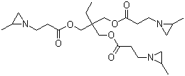 structure of CAS# 64265-57-2, Trimethylolpropane tris(2-methyl-1-aziridinepropionate)