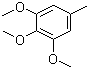 structure of CAS# 6443-69-2, 3,4,5-Trimethoxytoluene