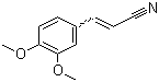 structure of CAS# 6443-72-7, 3,4-Dimethoxycinnamonitrile