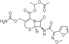 structure of CAS# 64544-07-6, 头孢呋辛酯