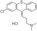 structure of CAS# 6469-93-8, Chlorprothixene hydrochloride