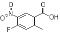 structure of CAS# 64695-92-7, 4-Fluoro-2-methyl-5-nitrobenzoic acid